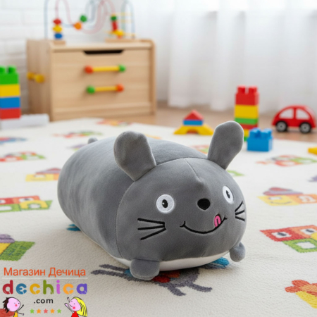 Плюшена играчка - възглавница Мишка 30 см