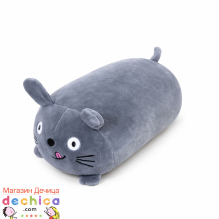 Малка плюшена играчка сиво мишле