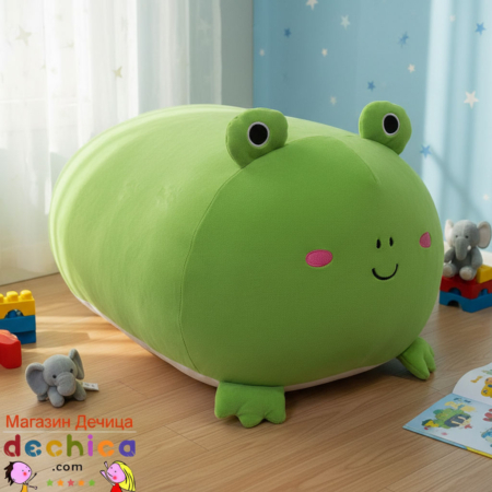Плюшена играчка - възглавница Жаба 90 см