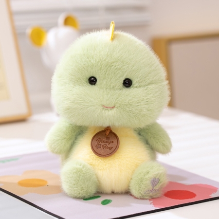Сладка плюшена играчка – Зелено динозавърче, 18 см